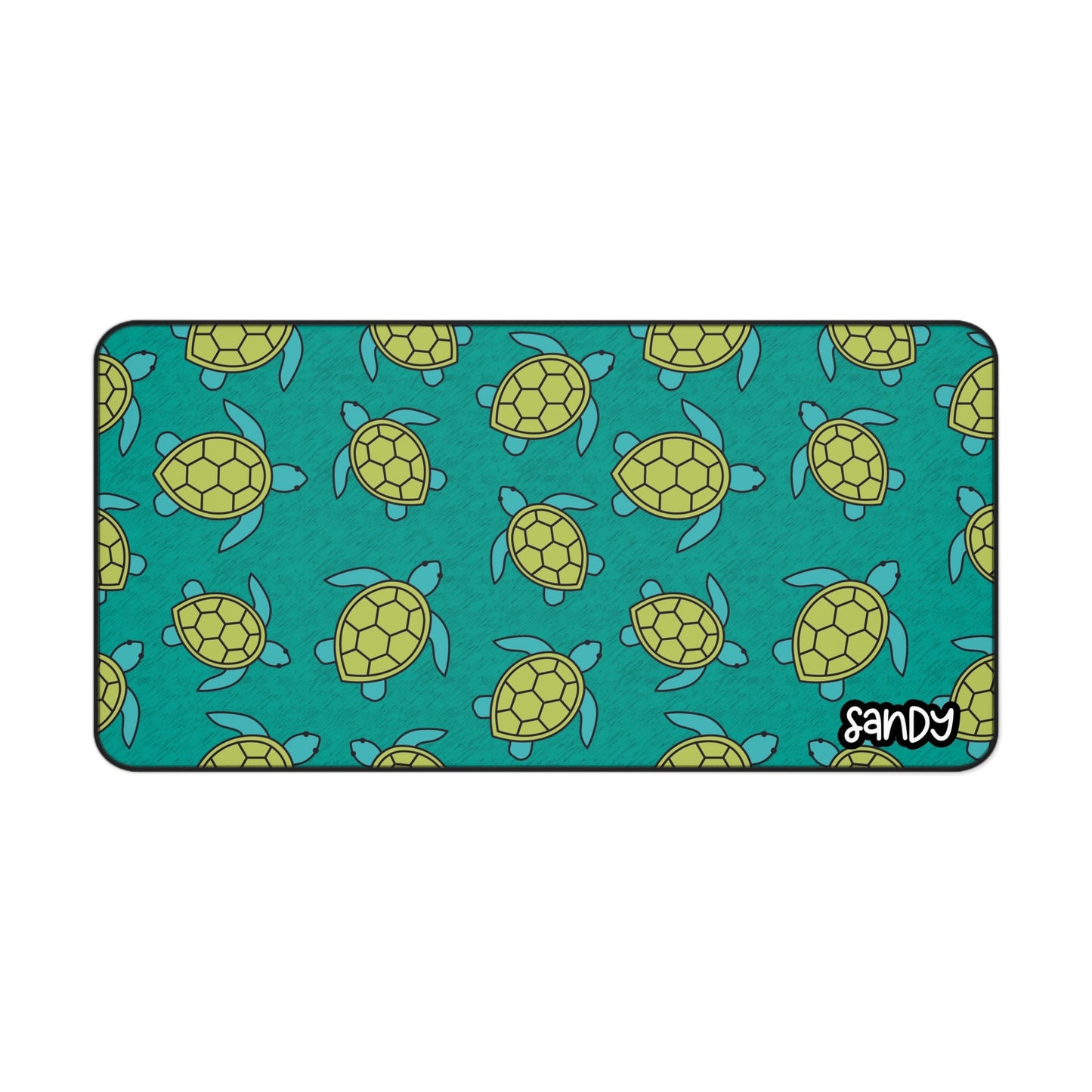 Desk Mat with Sea Turtle Design, Ocean Theme Desk Accessory, Home Office Decor, Gamer Mouse Pad, Eco-Friendly Desk Organizer