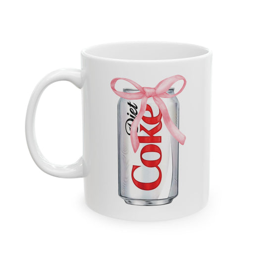 Diet Coke Coquette Ceramic Mug, (11oz)