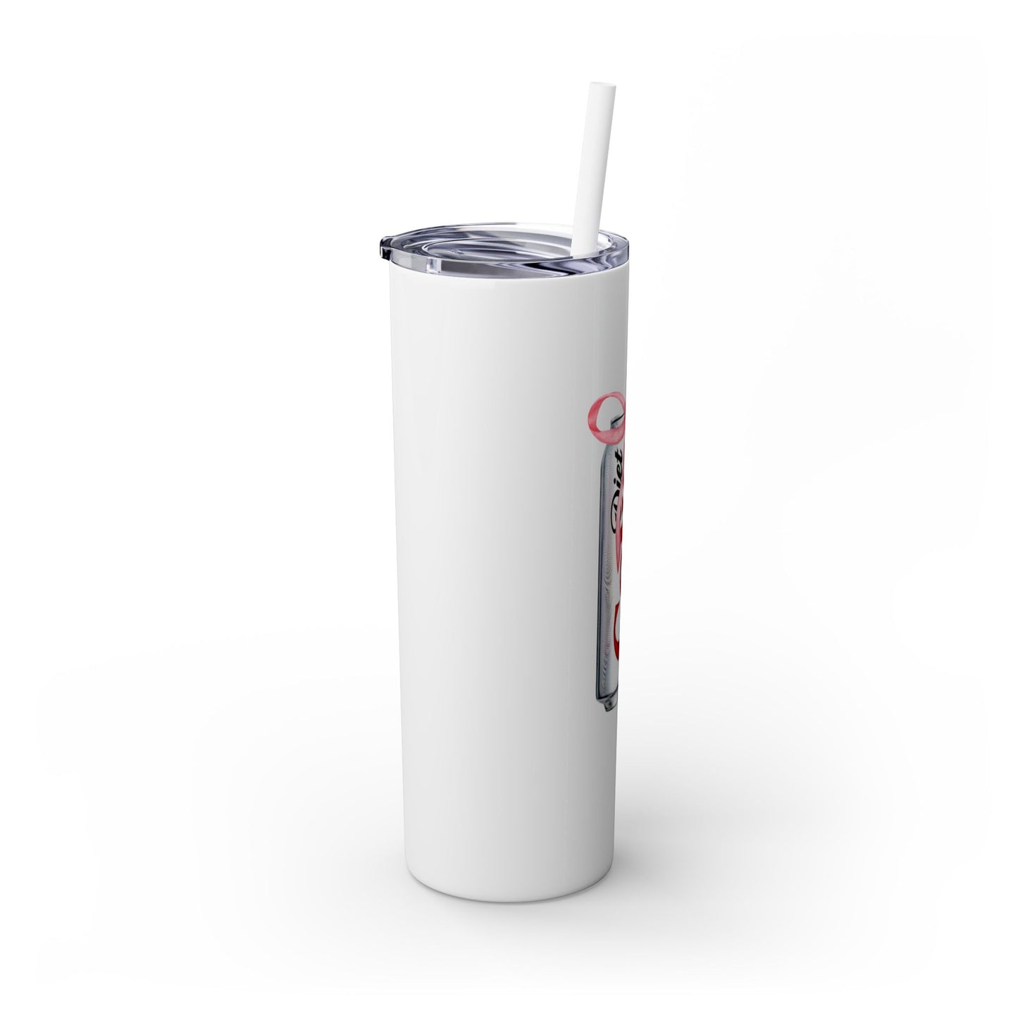 Diet Coke Skinny Tumbler with Straw, 20oz