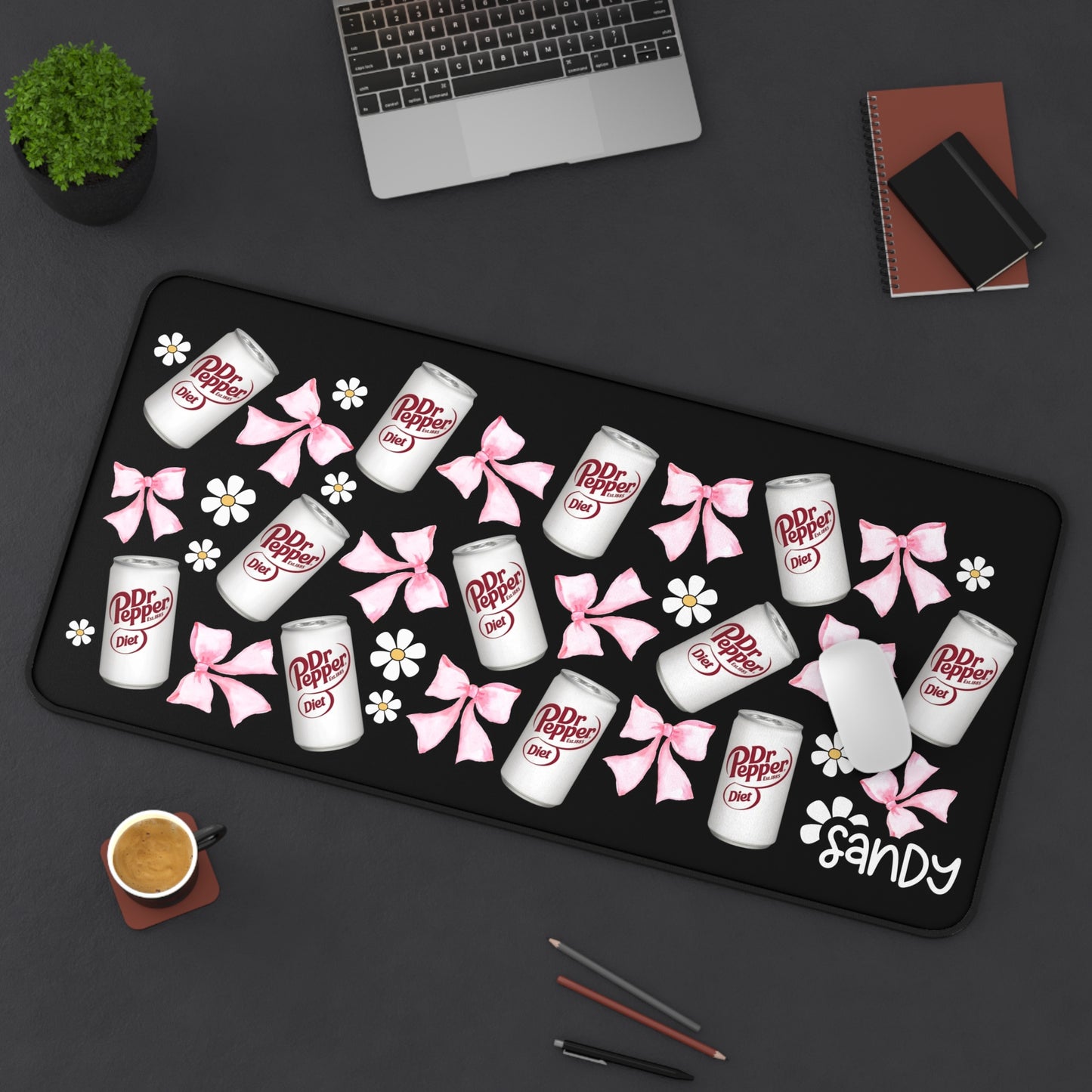 Diet Pepper Pattern Desk Mat — Personalized Diet Pepper Mousepad