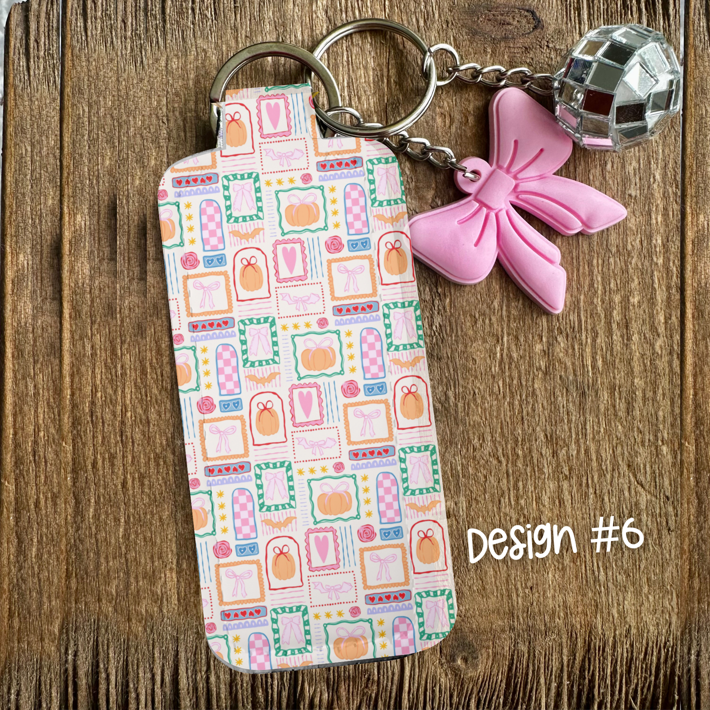 Lip Balm Keychain Holder with Free Lip Balm & Mystery Charms | Cute Bag Charm | Personalized Bag Charm - Free Shipping
