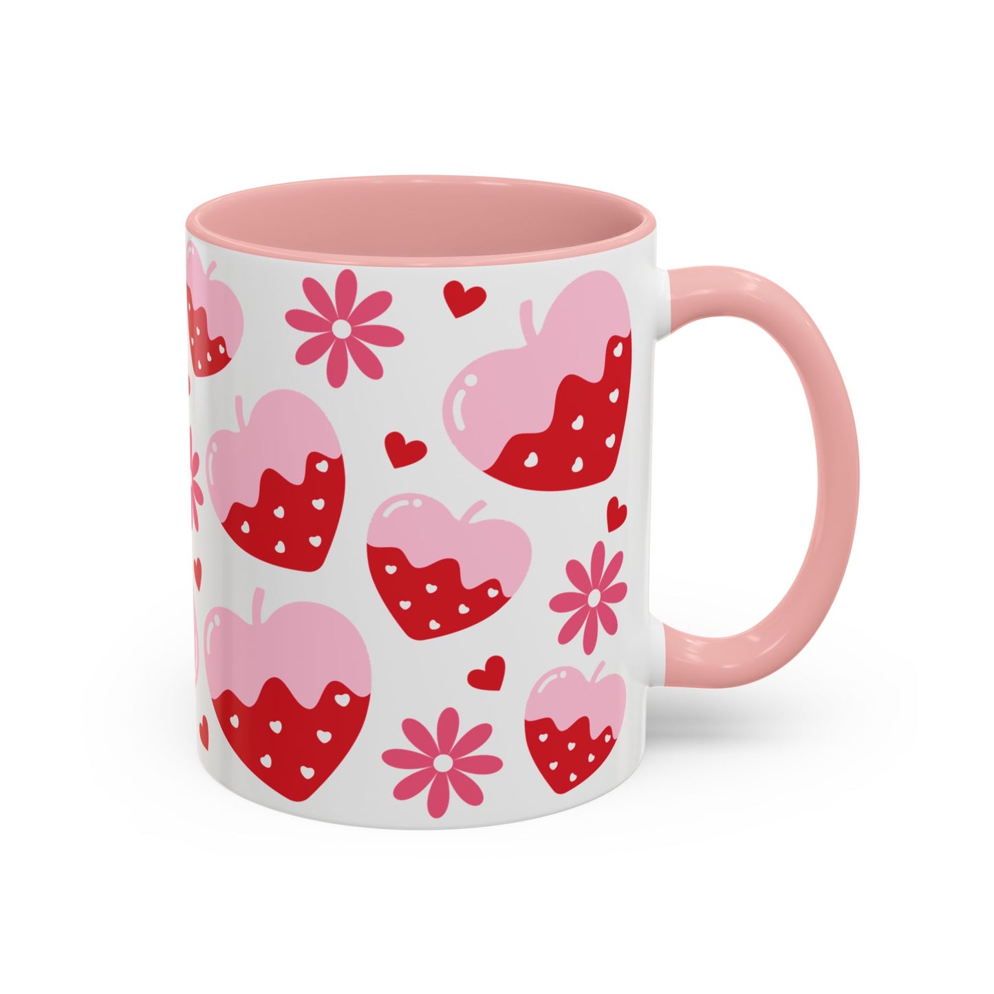 Cute Valentine Coffee Mug (11oz) | Strawberries Mug