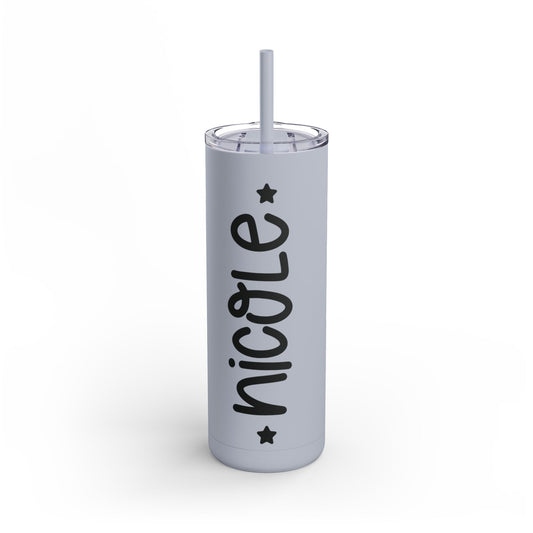 Personalized Skinny Matte Tumbler, 20oz