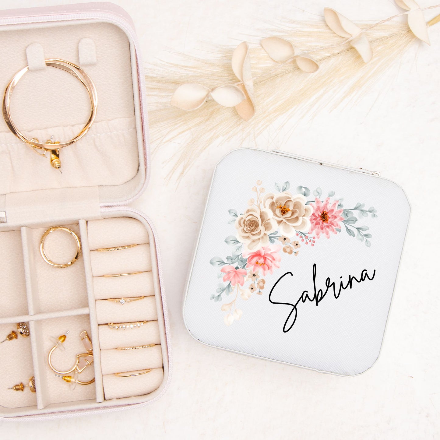 Personalized Jewelry Box / Jewlery Travel Case