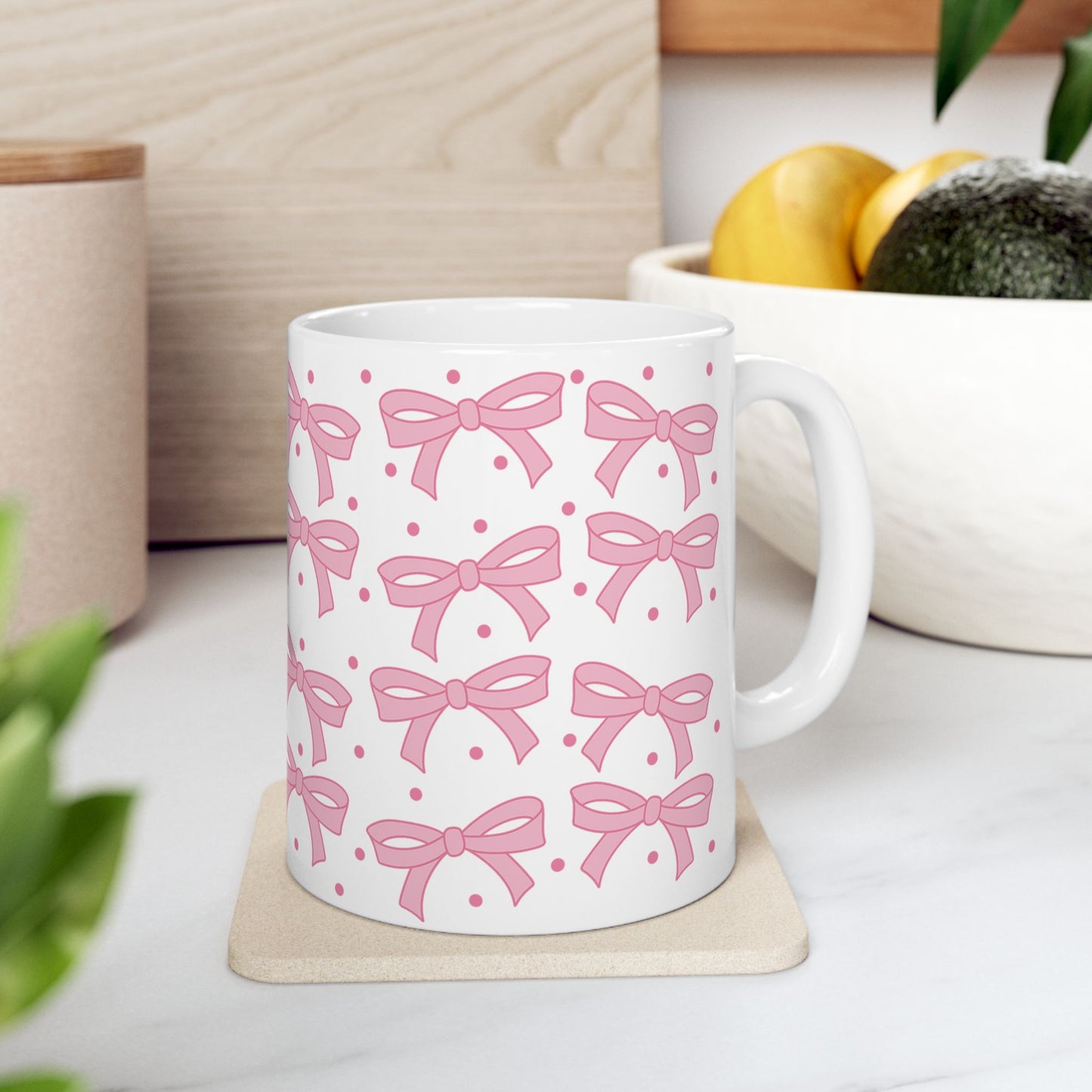 Coffee Mug (11oz) - Coquette Bows Cute Coffee Mug