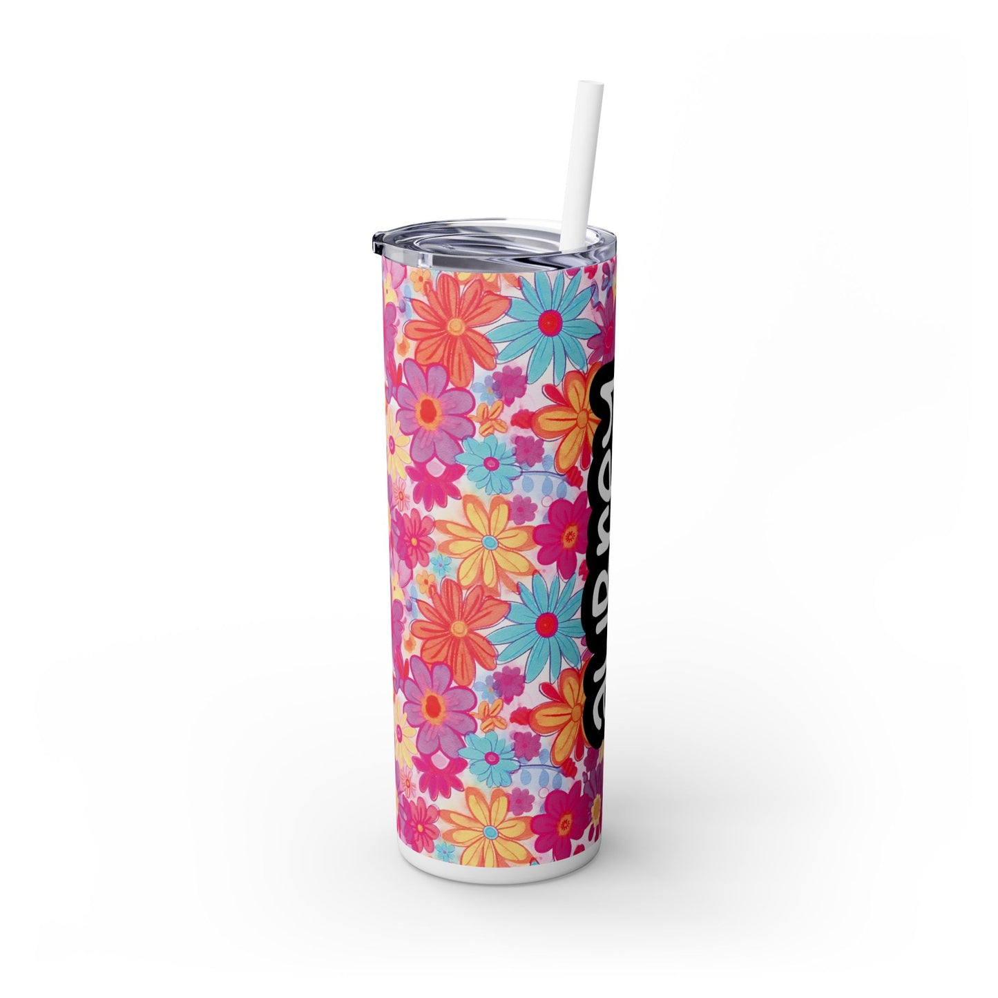 Personalized Skinny Tumbler with Straw, 20oz