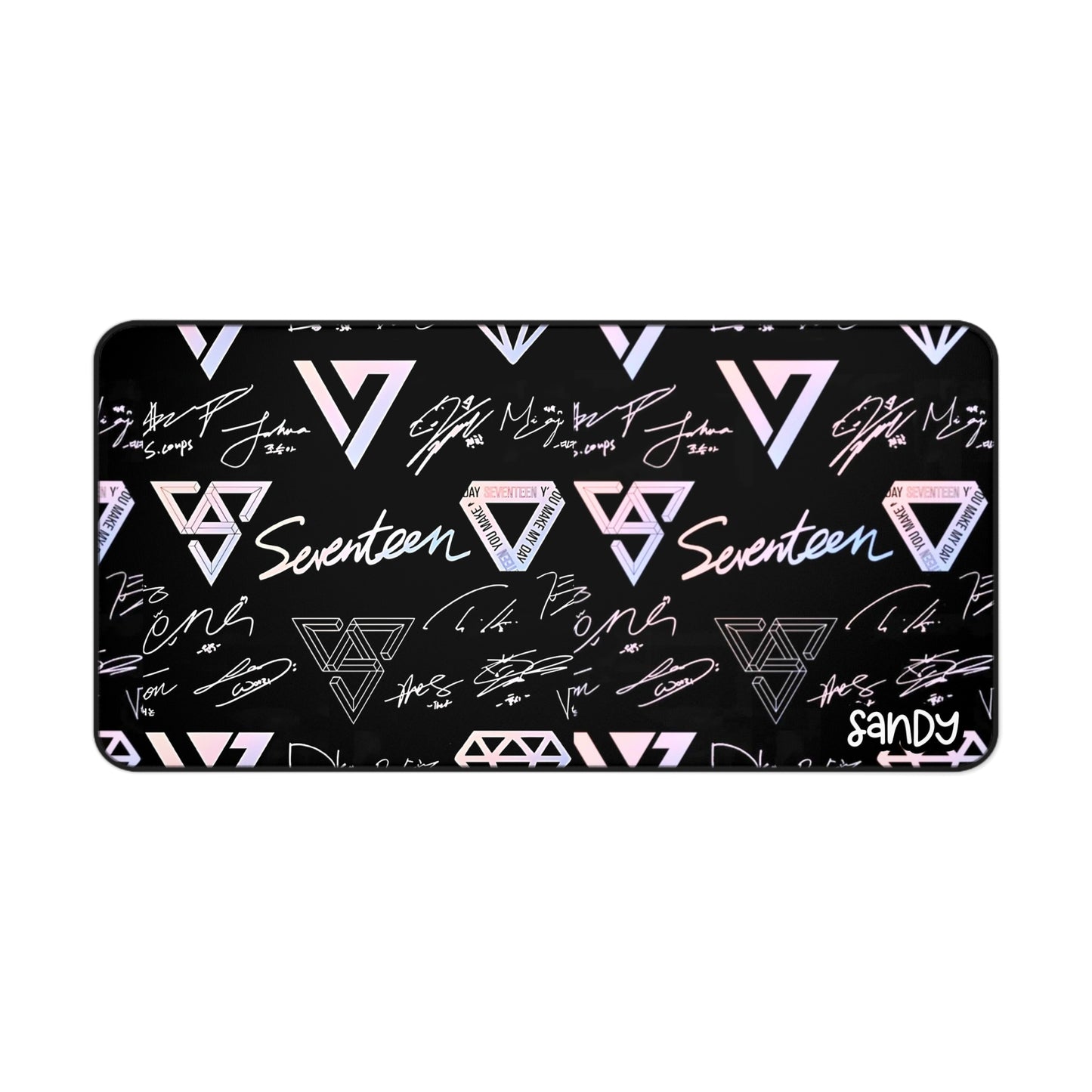 Seventeen Inspired Desk Mat, K-Pop Desk Accessory, Gaming Mat, Home Office Decor, Gift for Kpop Fans, kpop Mouse Pad