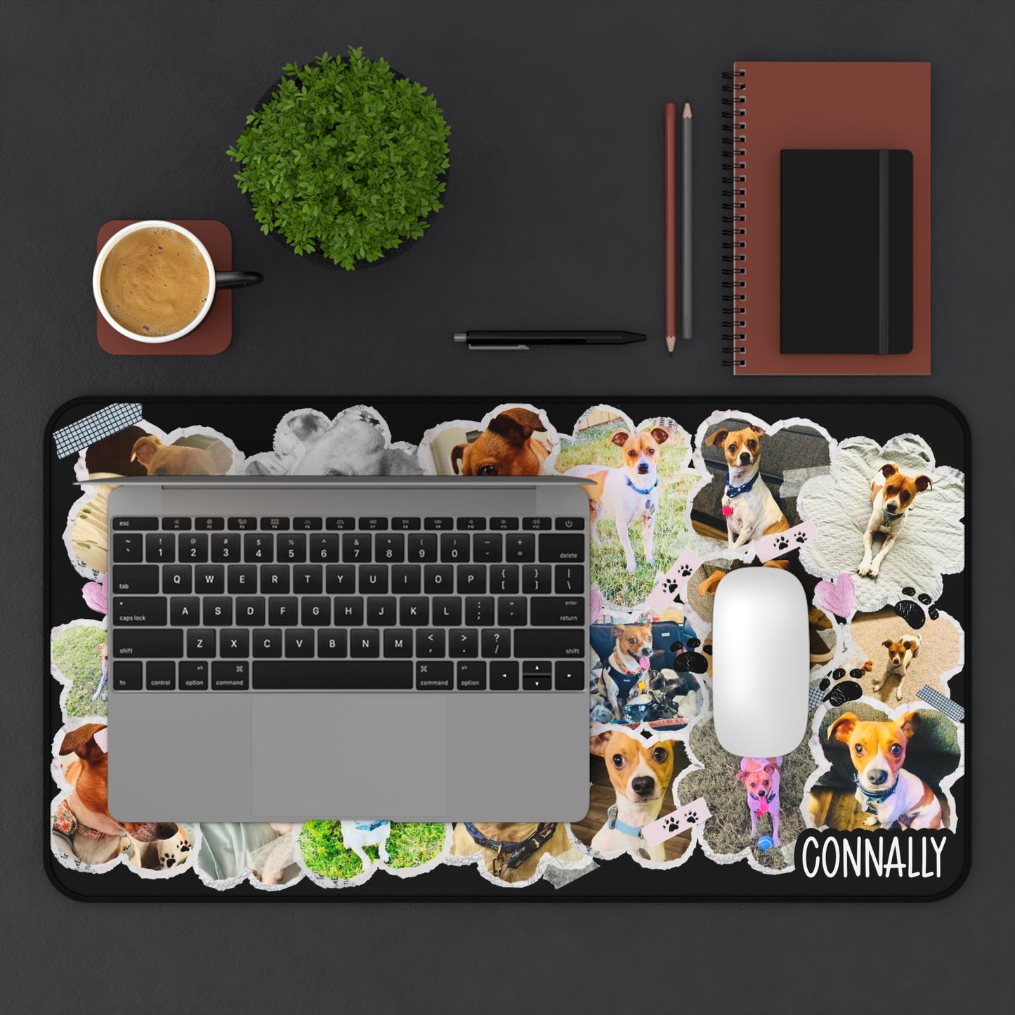 Custom Dog Desk Mat | Custom Pet Desk Mat | Personalized Dog Lover Gift | Upload your Dog or Pet’s Photos