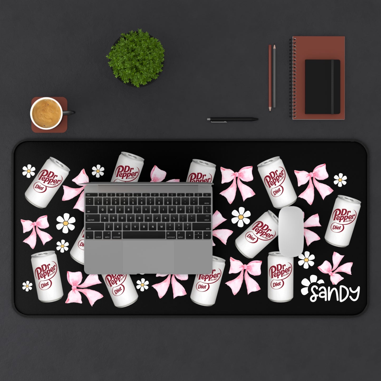 Diet Pepper Pattern Desk Mat — Personalized Diet Pepper Mousepad