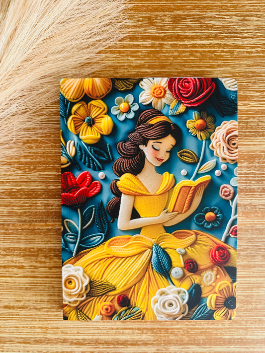 Princess Belle Reading Softcover Journal | Junk Journal | 200 pages
