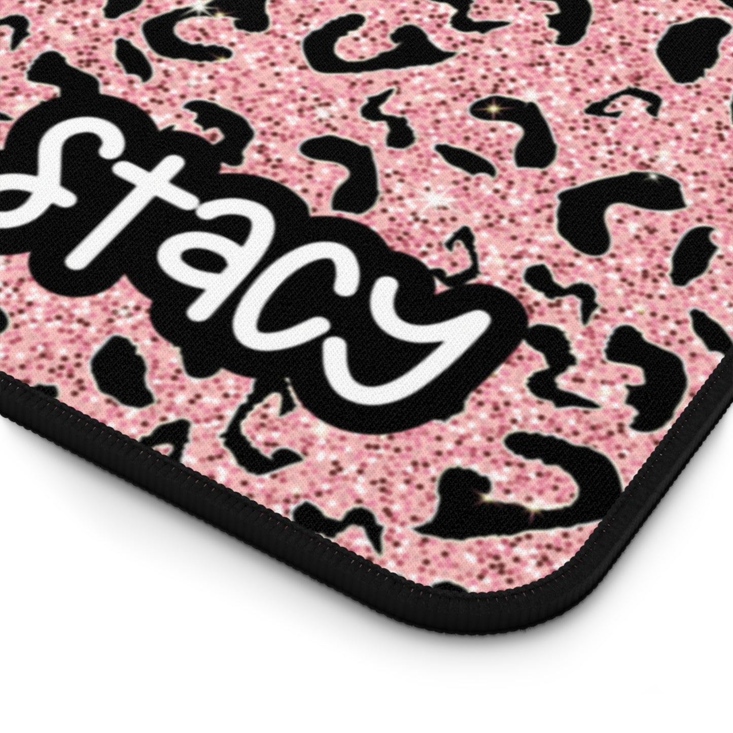 Chic Leopard Print Desk Mat | Stylish Workspace Decor, Mouse Pad, Office Accessories, Gift for Her, Home Office Decor