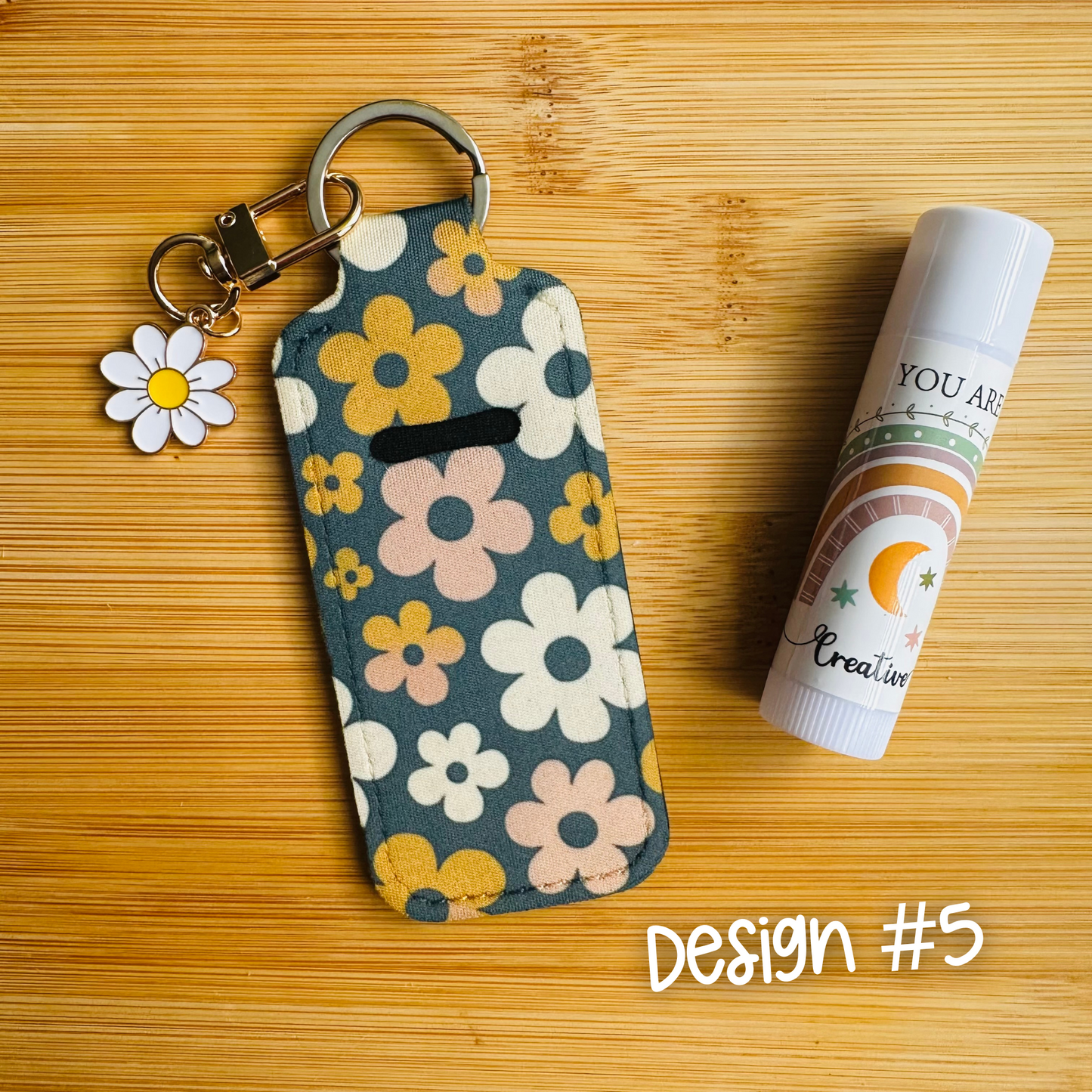 Lip Balm Keychain Holder with Free Lip Balm & Mystery Charms | Cute Bag Charm | Personalized Bag Charm - Free Shipping