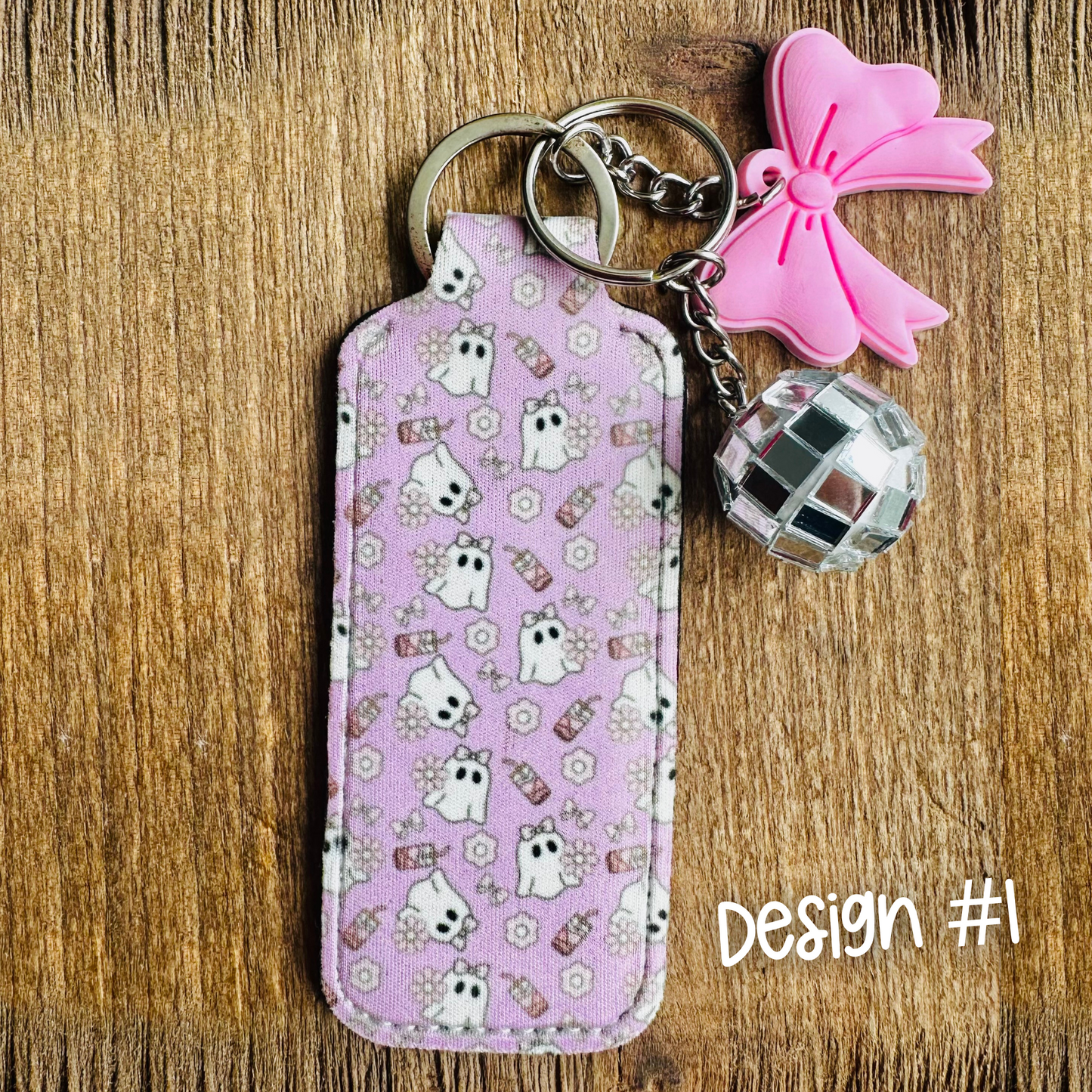 Lip Balm Keychain Holder with Free Lip Balm & Mystery Charms | Cute Bag Charm | Personalized Bag Charm - Free Shipping