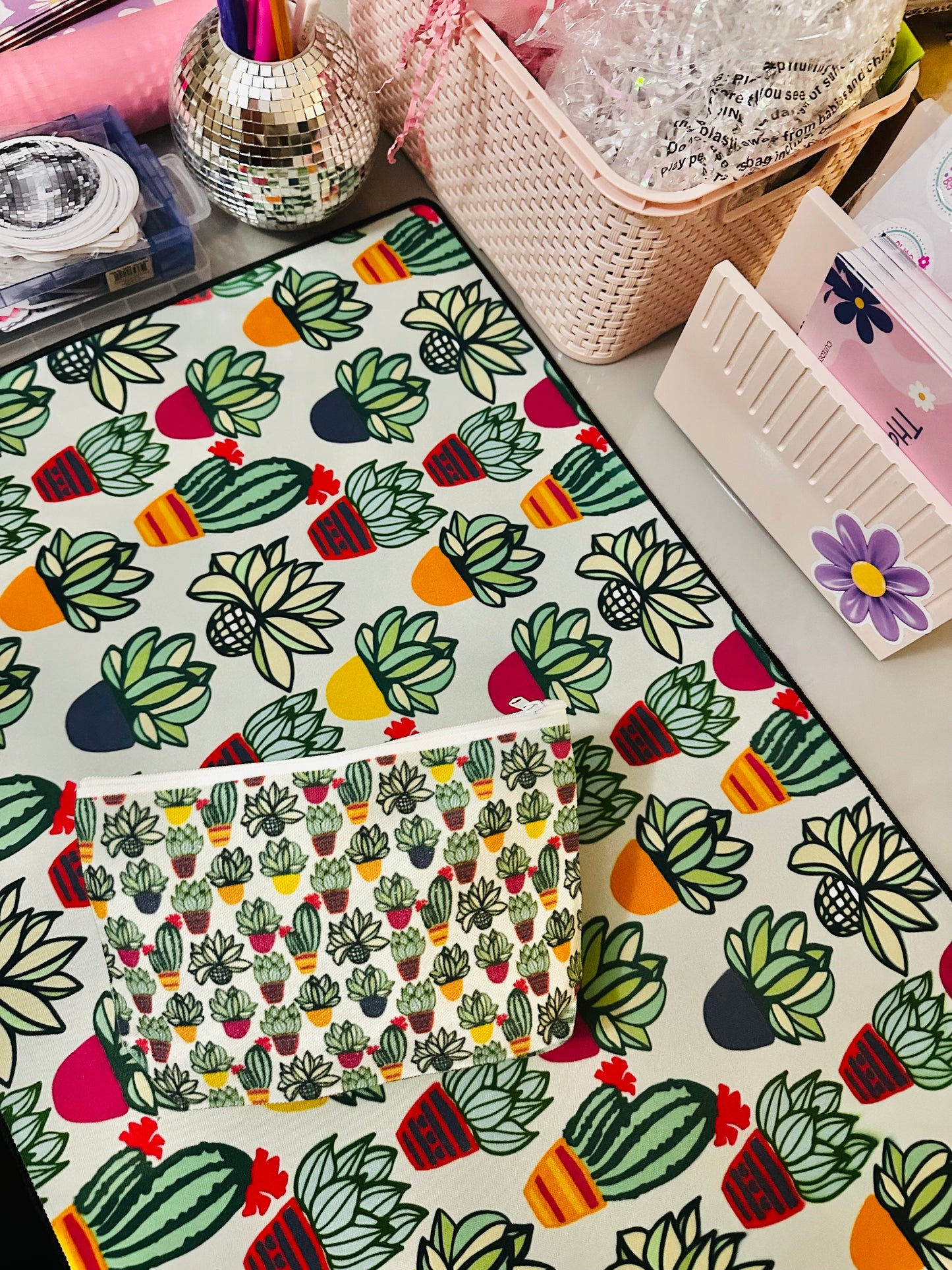 Pouch / Pencil Case Matching Desk Mat Design