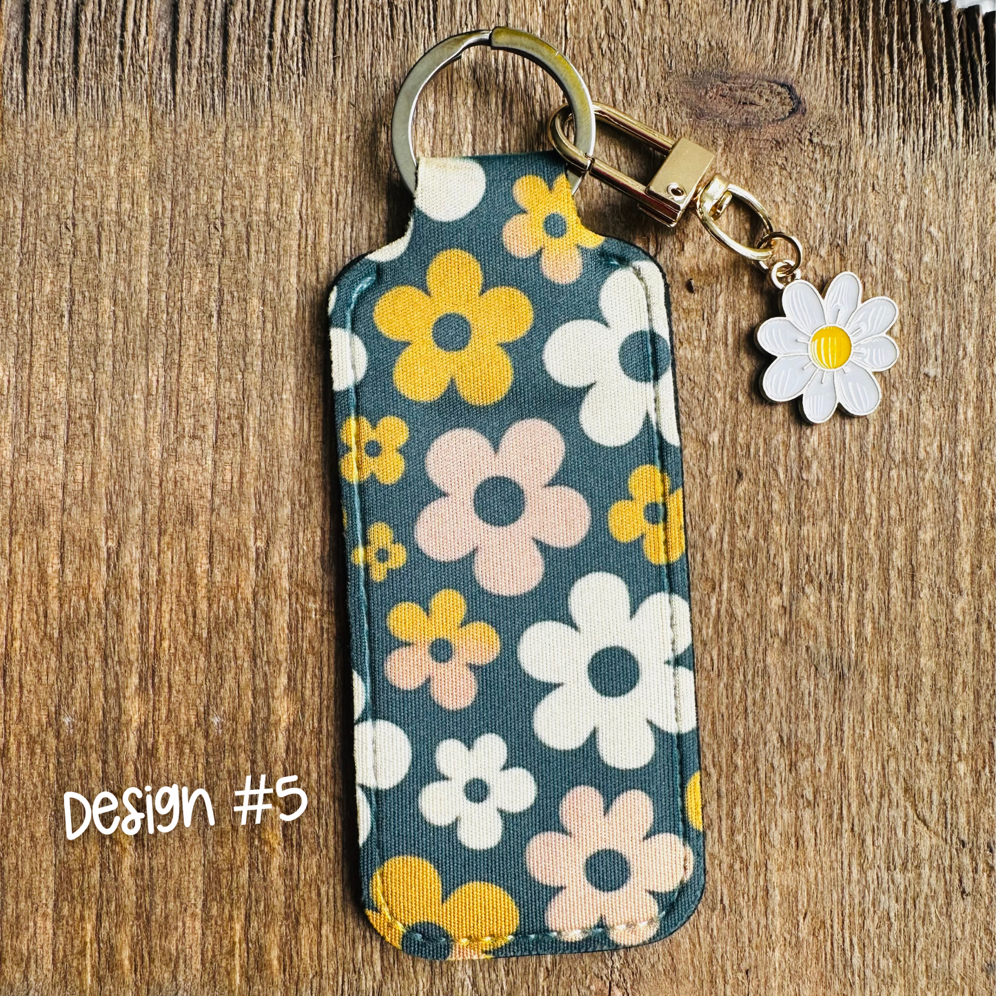 Lip Balm Keychain Holder with Free Lip Balm & Mystery Charms | Cute Bag Charm | Personalized Bag Charm - Free Shipping