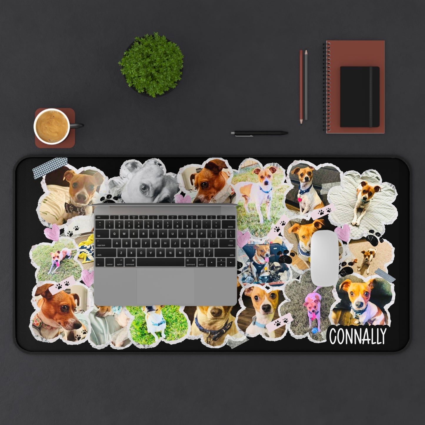 Custom Dog Desk Mat | Custom Pet Desk Mat | Personalized Dog Lover Gift | Upload your Dog or Pet’s Photos
