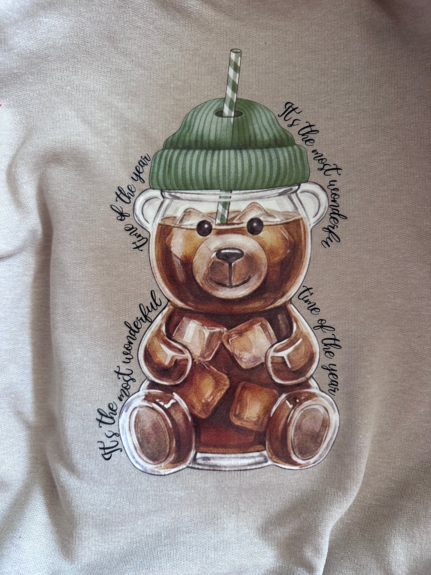 Starbucks Bearista Sweatshirt | Cute Iced Coffee Teddy Bear Sweatshirt