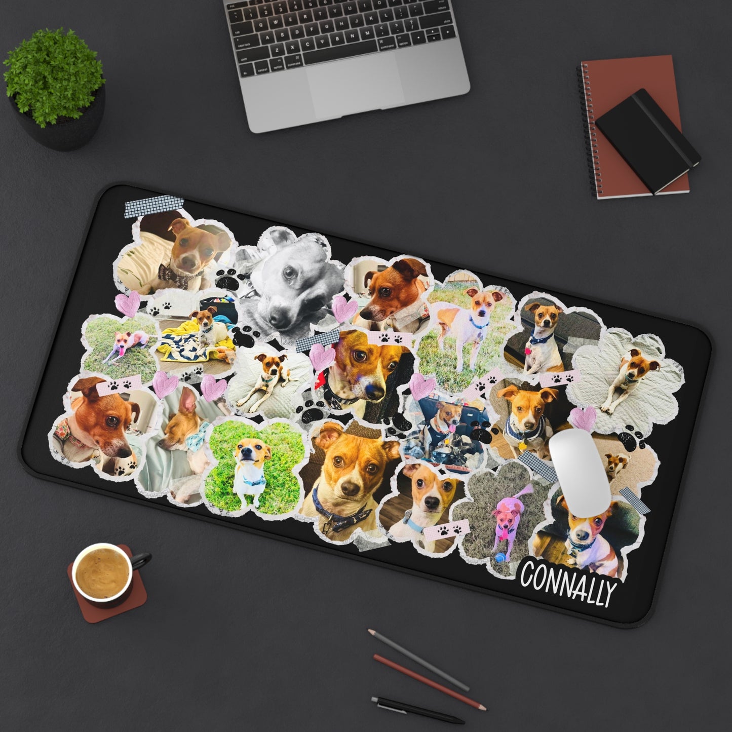 Custom Dog Desk Mat | Custom Pet Desk Mat | Personalized Dog Lover Gift | Upload your Dog or Pet’s Photos