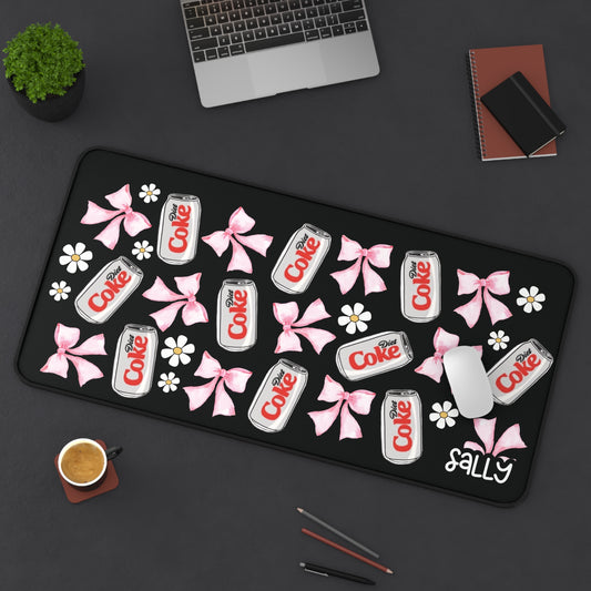 Coquette Diet Coke Desing Desk Mat | Cute Desk Mat