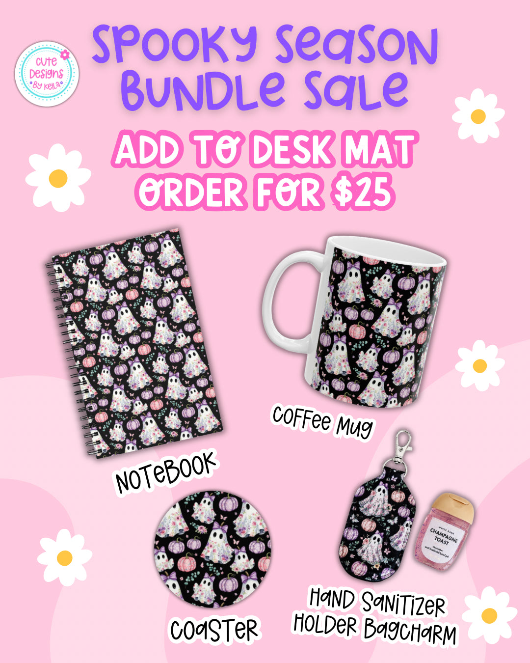 Spooky Season Matching Bundle Add-On | Desk Mat Accessories | Free Shipping