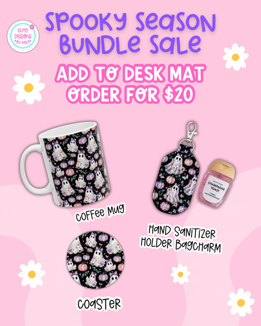 Spooky Season Coffee Lover Matching Bundle Add-On | Desk Mat Accessories | Free Shipping (Copy)