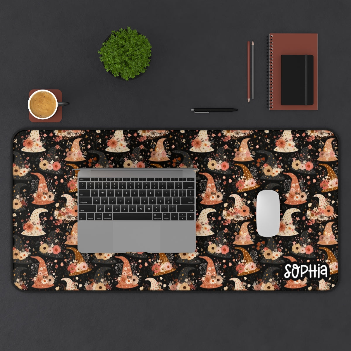 Witch Hat Desk Mat | Witchy Desk Mat | Halloween Desk Mat