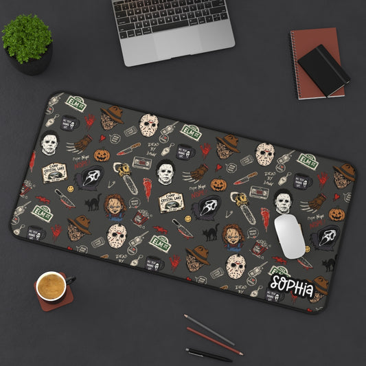 Horror Movie Icons Desk Mat | Halloween Desk Mat