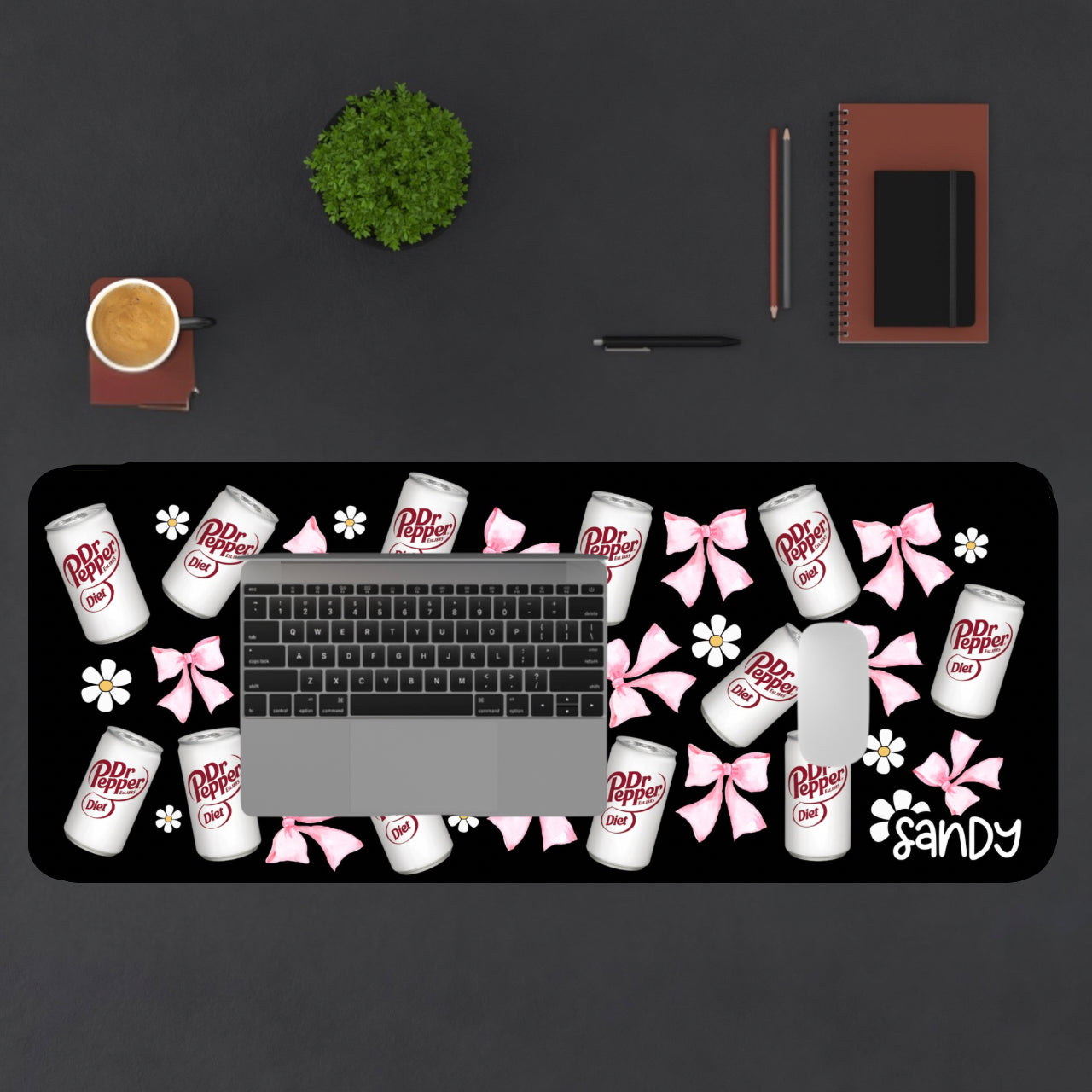 Diet Pepper Pattern Desk Mat — Personalized Diet Pepper Mousepad
