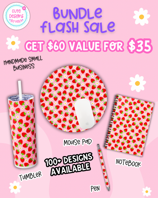 Matching mousepad, notebook, pen and 20oz Tumbler - Personalization option available!