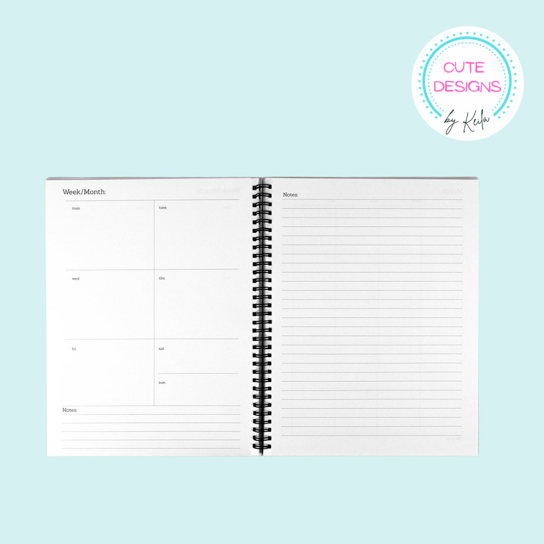 5.5 x 8.5 Personalized 2025 Planner Hardcover