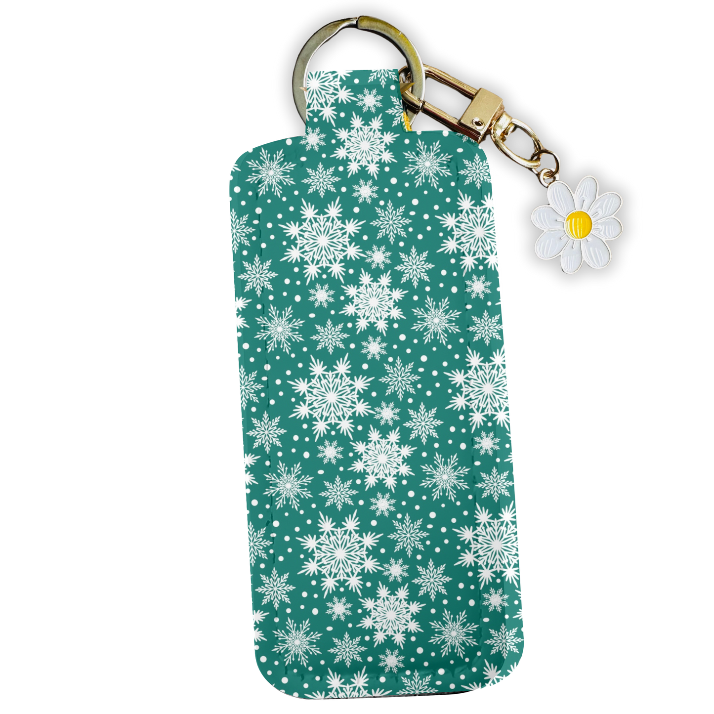 Cute Christmas Keychain Lip Balm Holder | Includes Free Lip Balm & Mystery Charms | Personalization Option Available