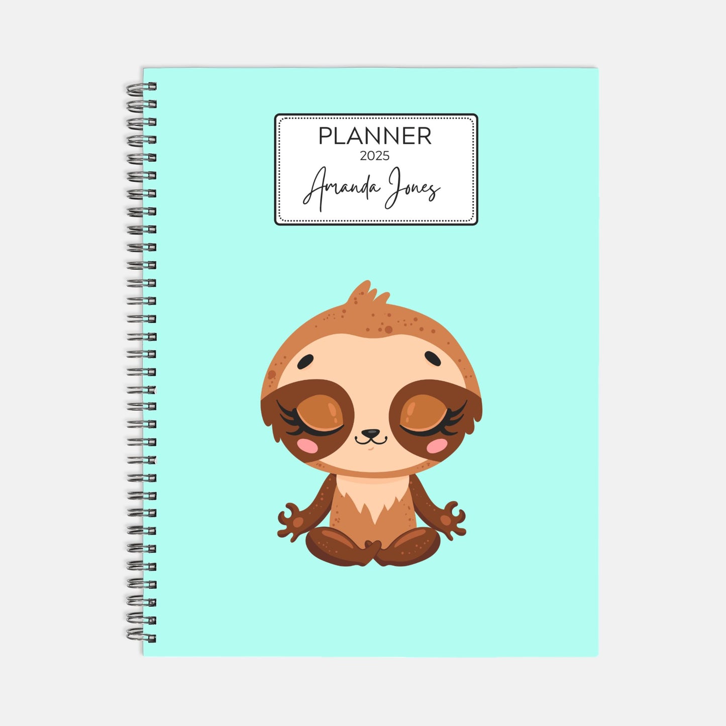 8.5 x 11 Personalized Planner Hardcover Spiral