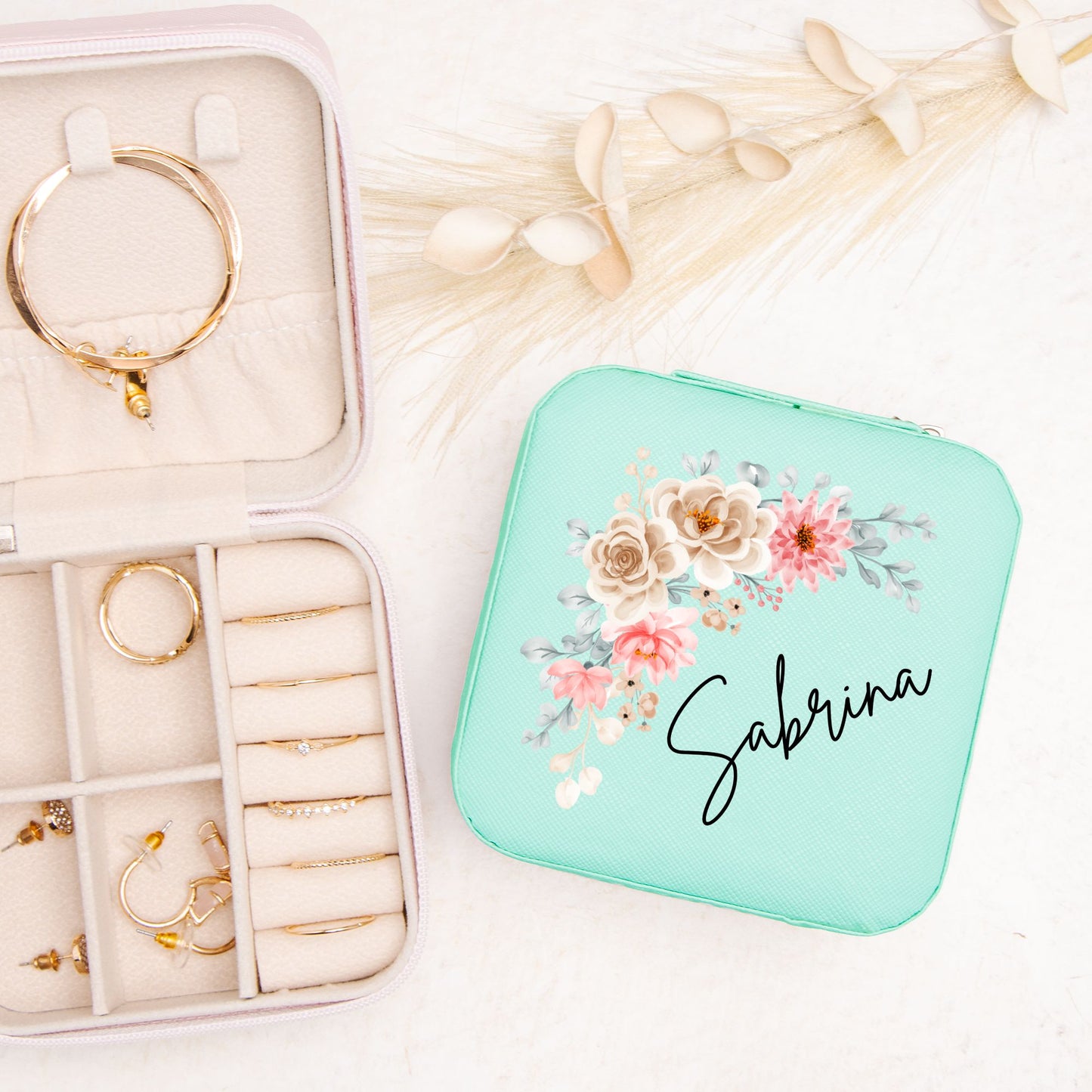 Personalized Jewelry Box / Jewlery Travel Case